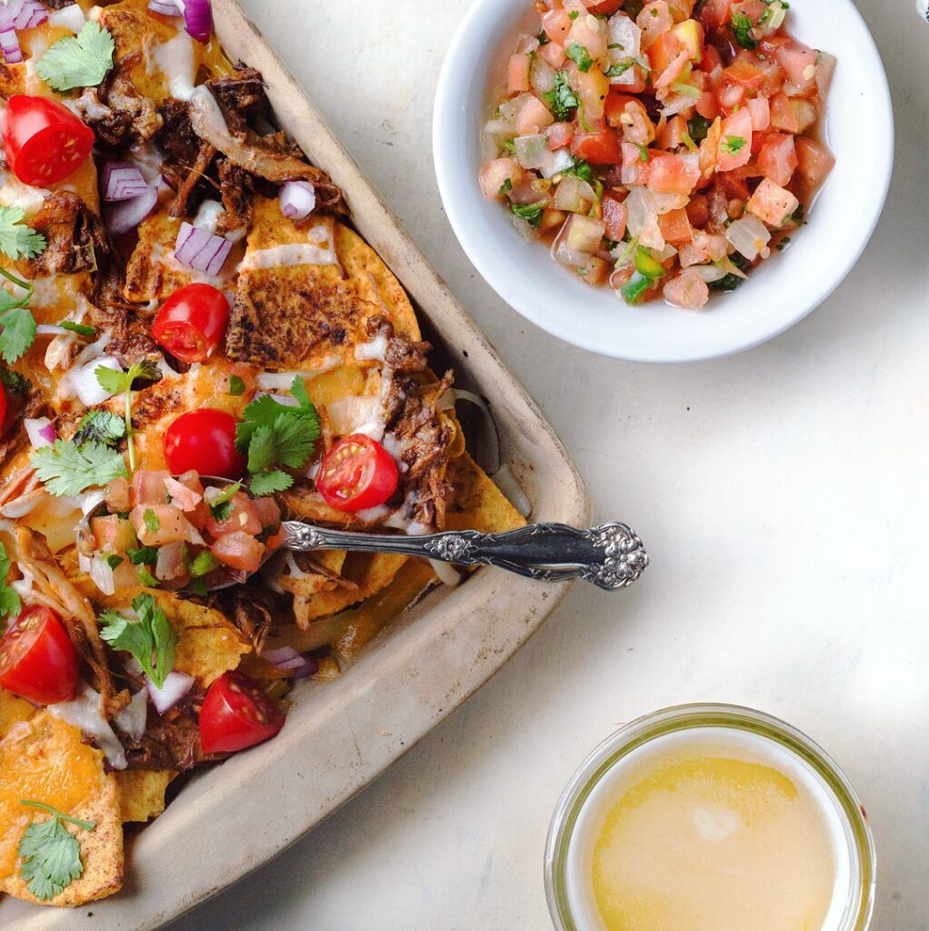 loaded pulled pork nachos