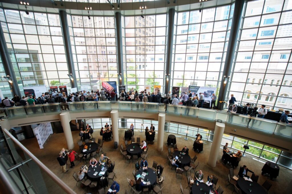 crowd at an event