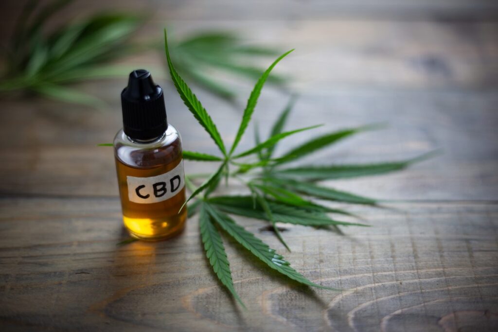 bottle of CBD