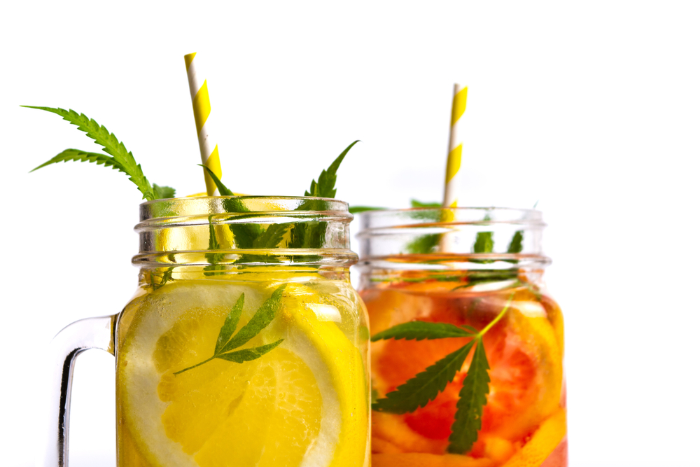 fruity drinks in mason jars
