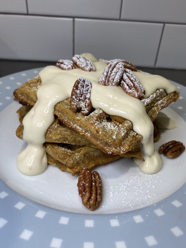 Carrot Cake Date Waffles